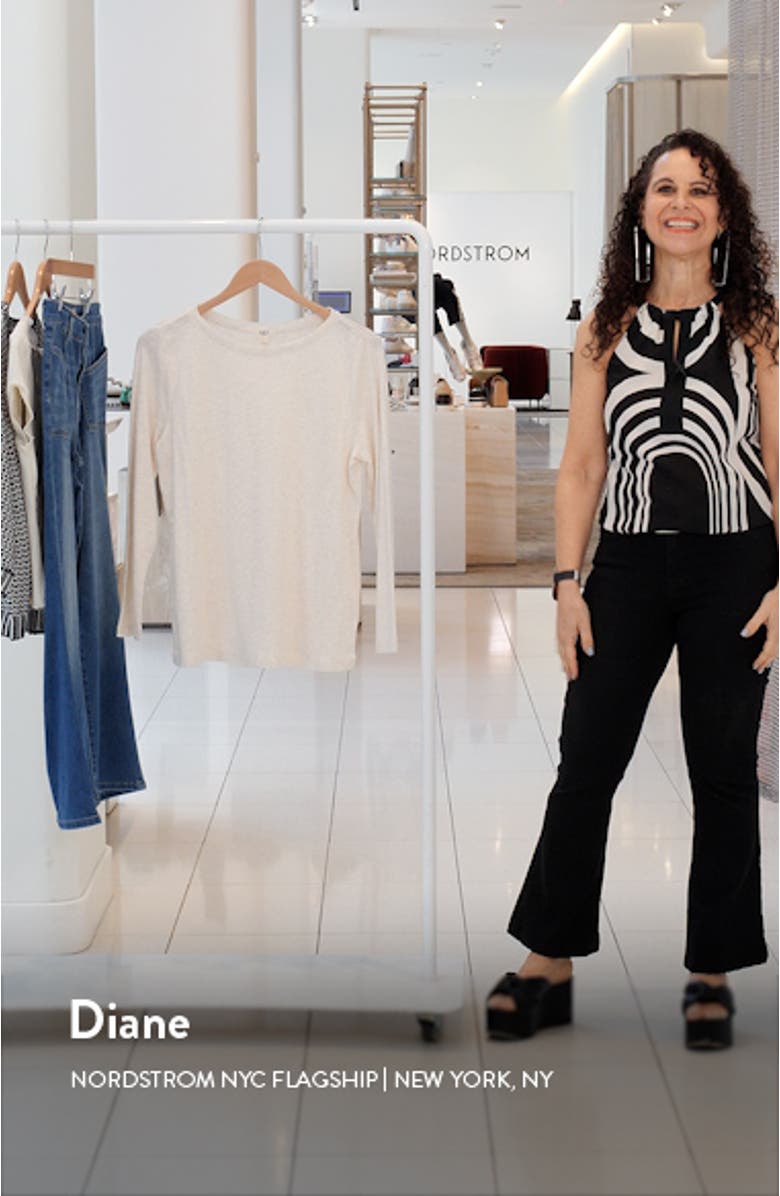 Boat Neck Bracelet Sleeve Top, sales video thumbnail