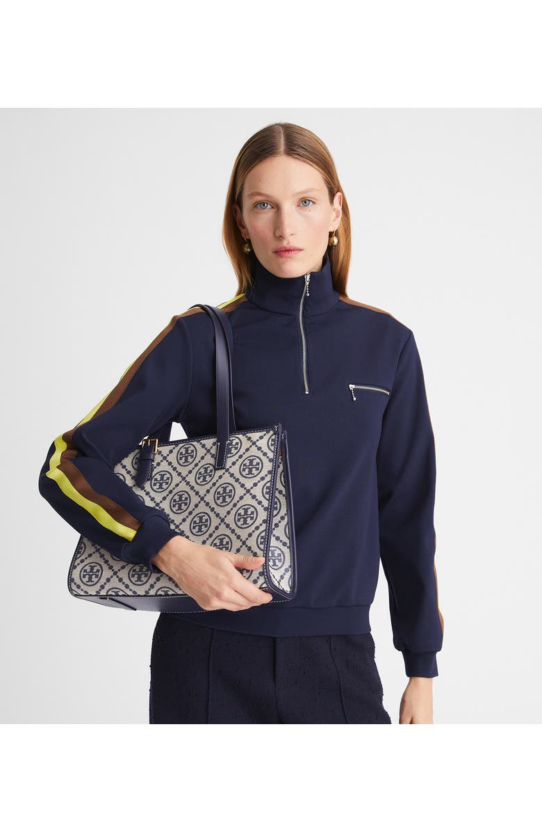 Tory Burch T Monogram Small Jacquard Tote, Alternate, color,