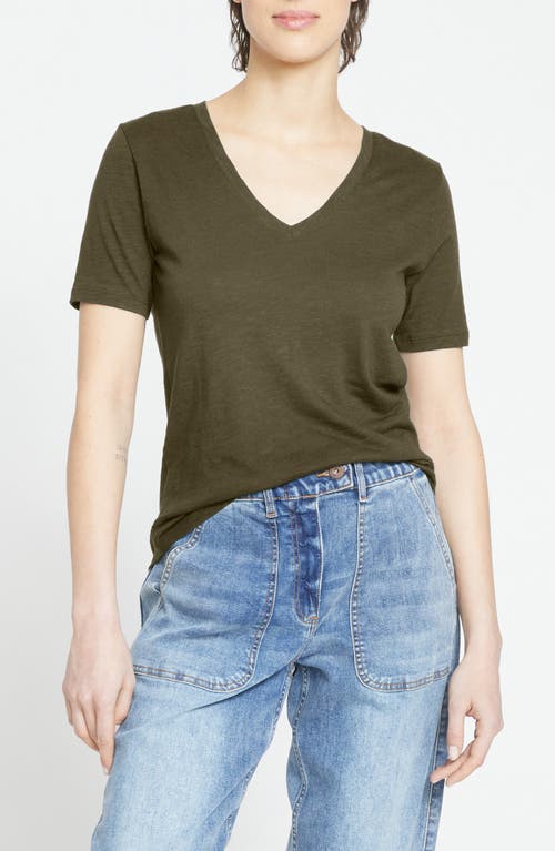 Universal Standard Light As Air V-rex T-shirt In Nori