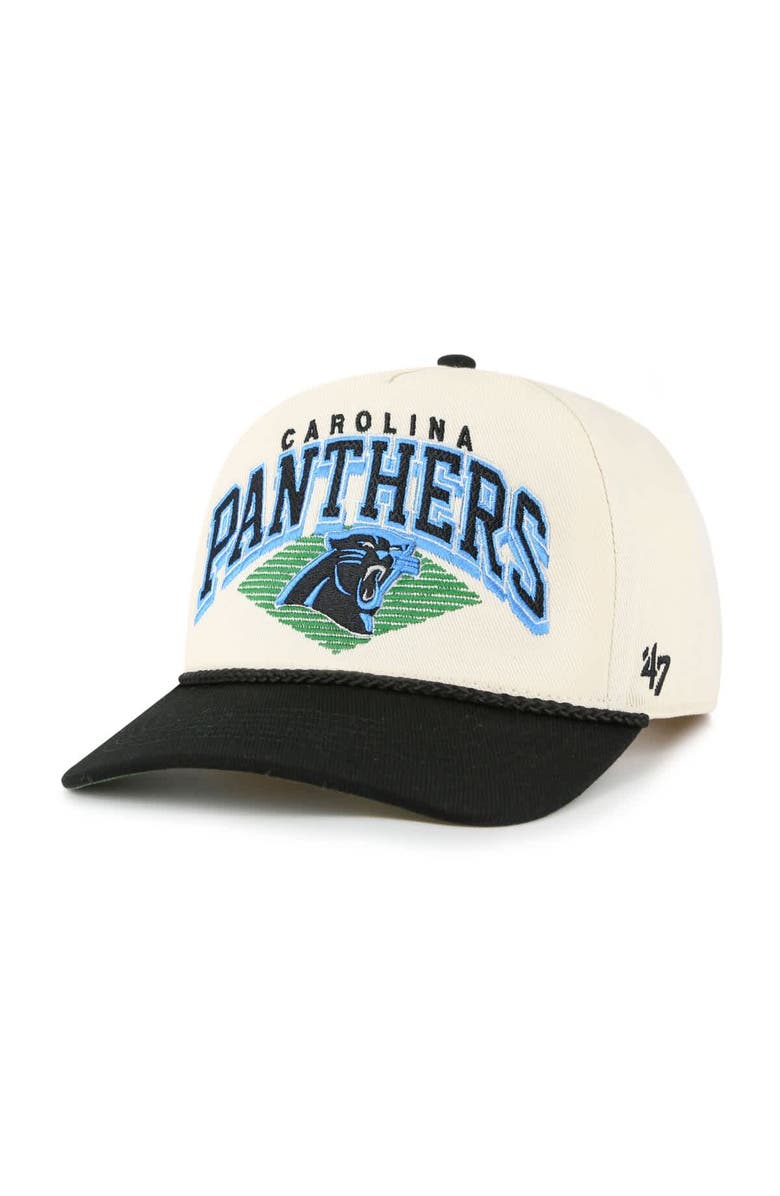 '47 Men's '47 Cream Carolina Panthers Pomona Rope Hitch Adjustable Hat, Main, color, Cream