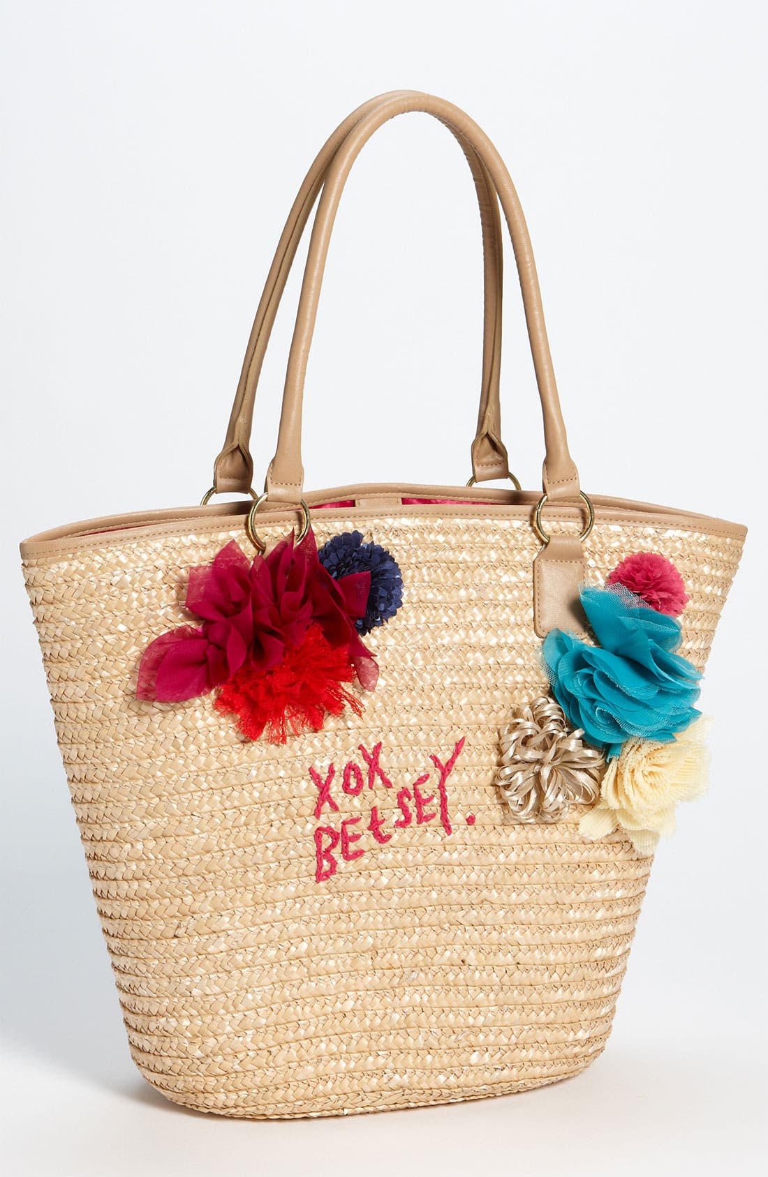 Straw Tote, Main, color, NATURAL