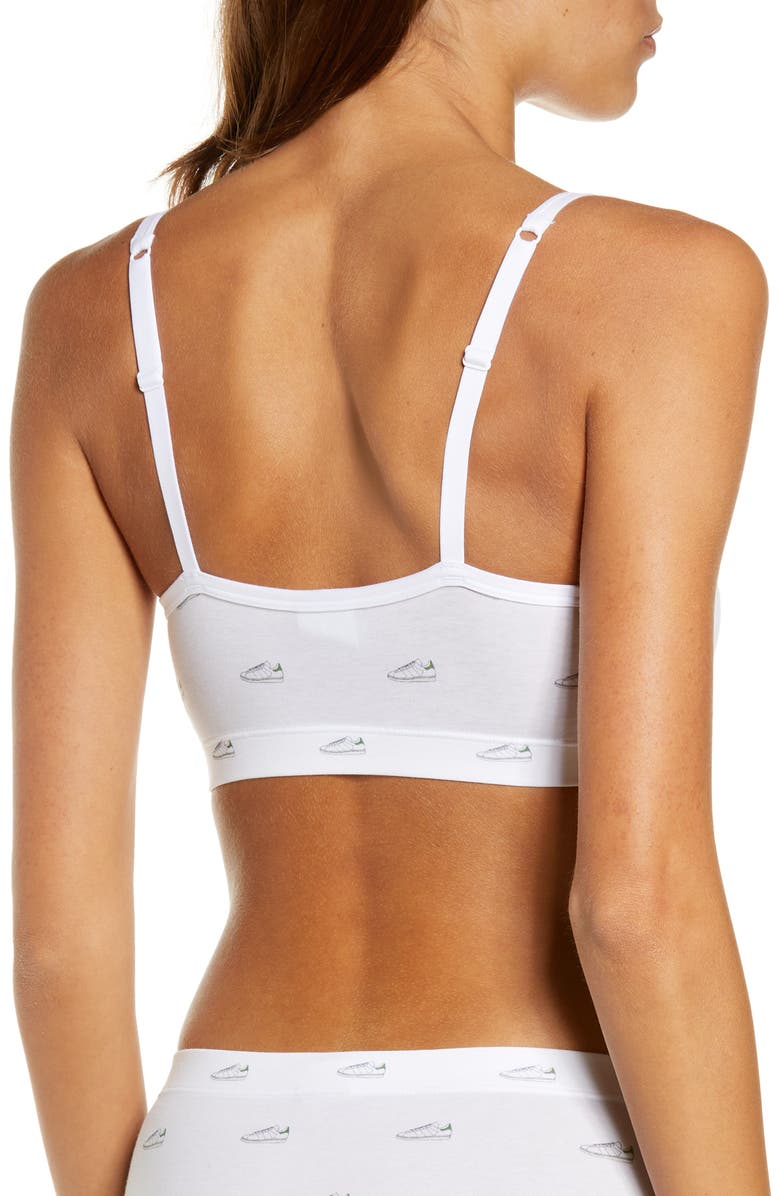 adidas Originals Scoop Neck Stripe Bralette, Alternate, color, 