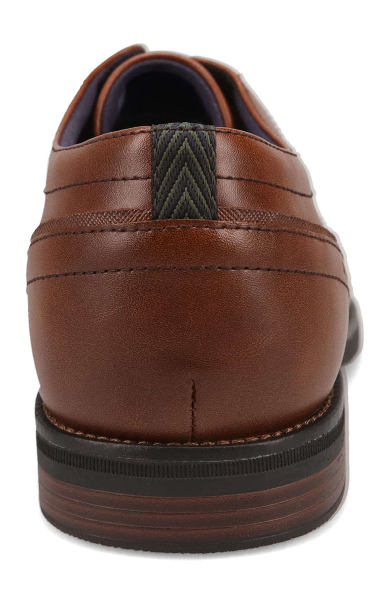 Boden Faux Leather Cap Toe Oxford, Alternate, color, COGNAC