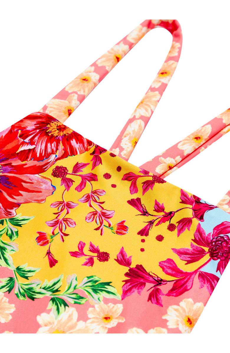 Agua Bendita Kids' Dawn Amina One-Piece Swimsuit, Alternate, color, Red Multicolor