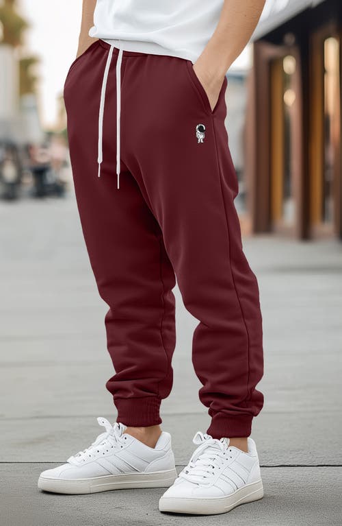 Dalix Astronaut Jogger Sweatpant In Maroon