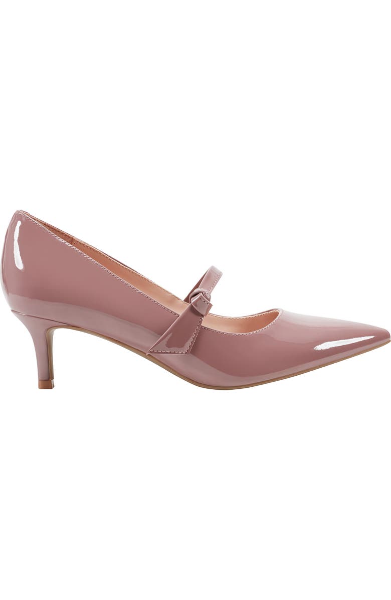 Bandolino Medley Mary Jane Pointed Toe Kitten Heel Pump, Alternate, color, Medium Pink