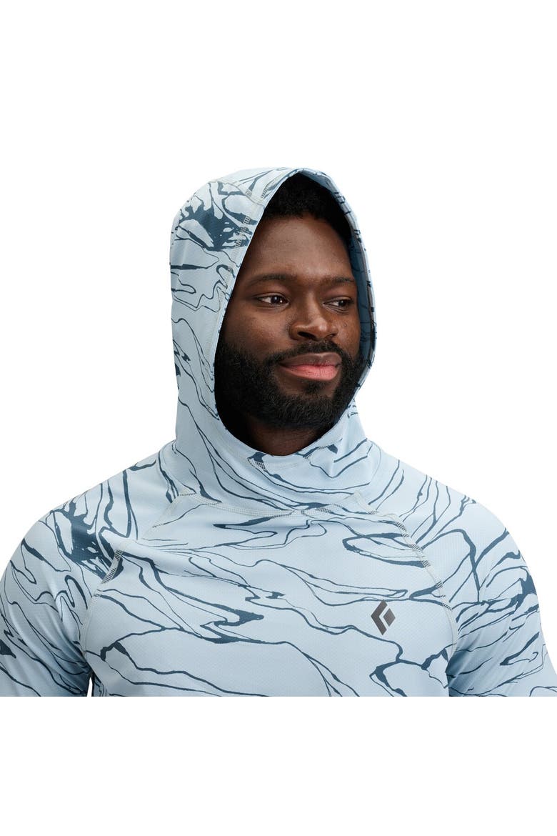 Alpenglow Hooded Shirt - Men's, Alternate, color, Relief/Fog Blue/Midnight Blue