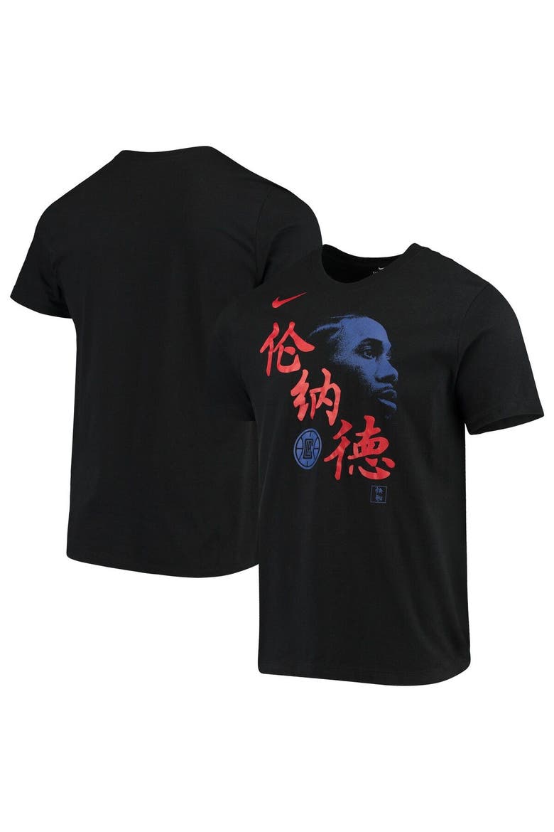 Men's Nike Kawhi Leonard Black LA Clippers Chinese New Year Player T-Shirt, Main, color, Black