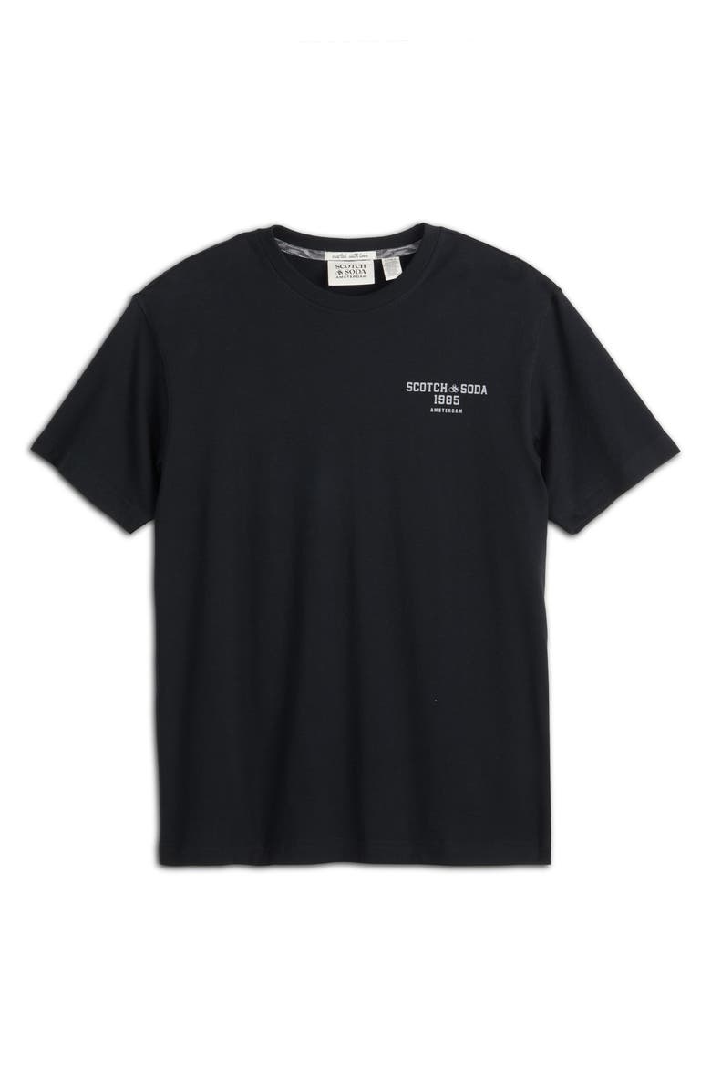 Scotch & Soda Short Sleeve Graphic T-Shirt, Alternate, color, Anthracite