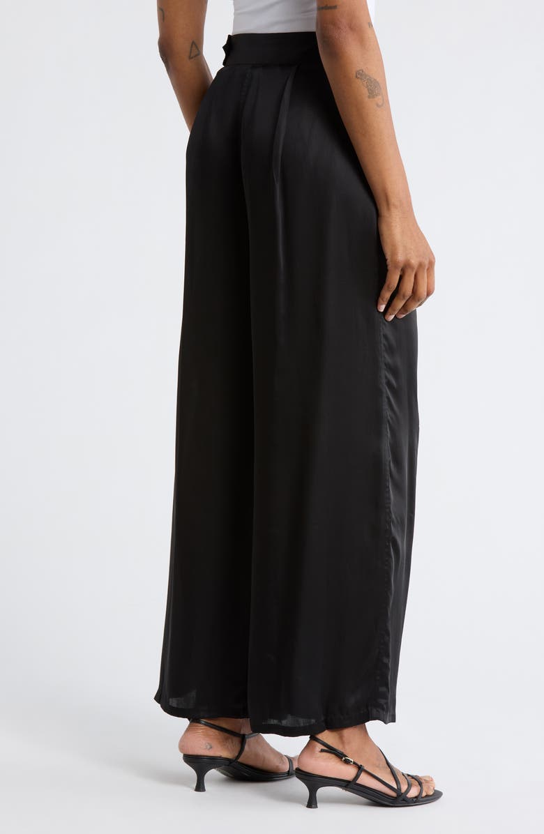 THE GREAT. The Gala Wide Leg Pants, Alternate, color, Black