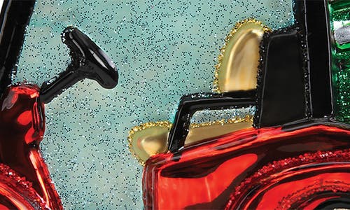 Old World Christmas Golf Cart Glass Ornament In Red