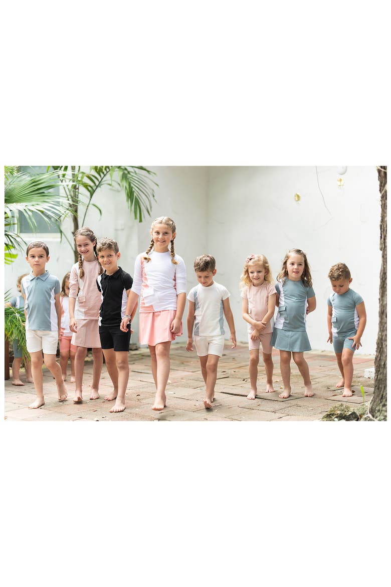 Kids' Colorblock Cotton Blend T-Shirt, Alternate, color, SAGE/ WHITE