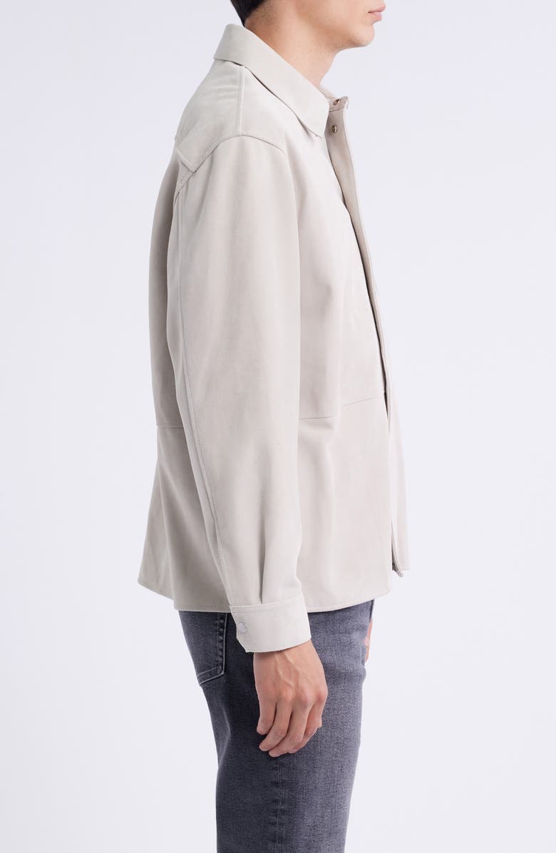 FRAME Suede Overshirt, Alternate, color, 