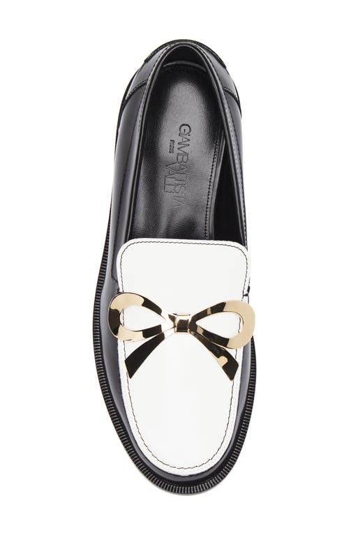 Giambattista Valli Bow Two-tone Loafer