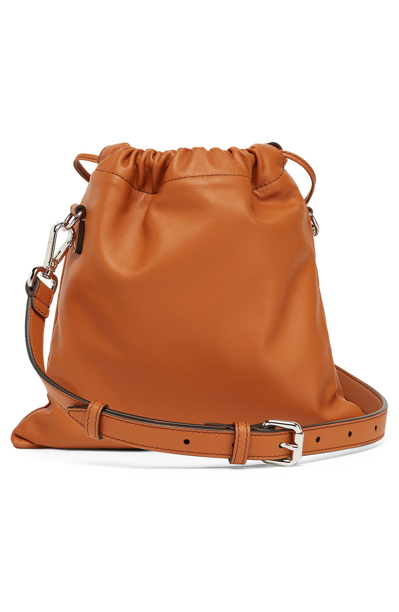Fendi Leather Bucket Bag, Alternate, color, 