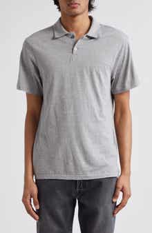 John Elliott Heathered Cotton & Cashmere Polo