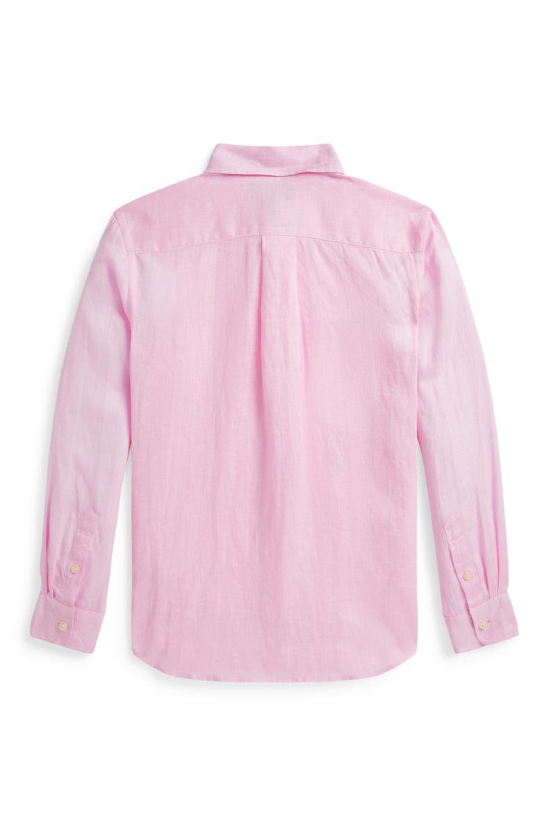 Polo Ralph Lauren Kids' Linen Button-Down Shirt, Alternate, color, 