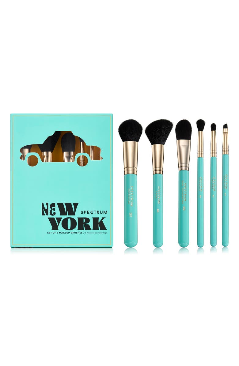 SPECTRUM The Travel Collection New York Travel Book 6-Piece Makeup Brush Set, Main, color, New York