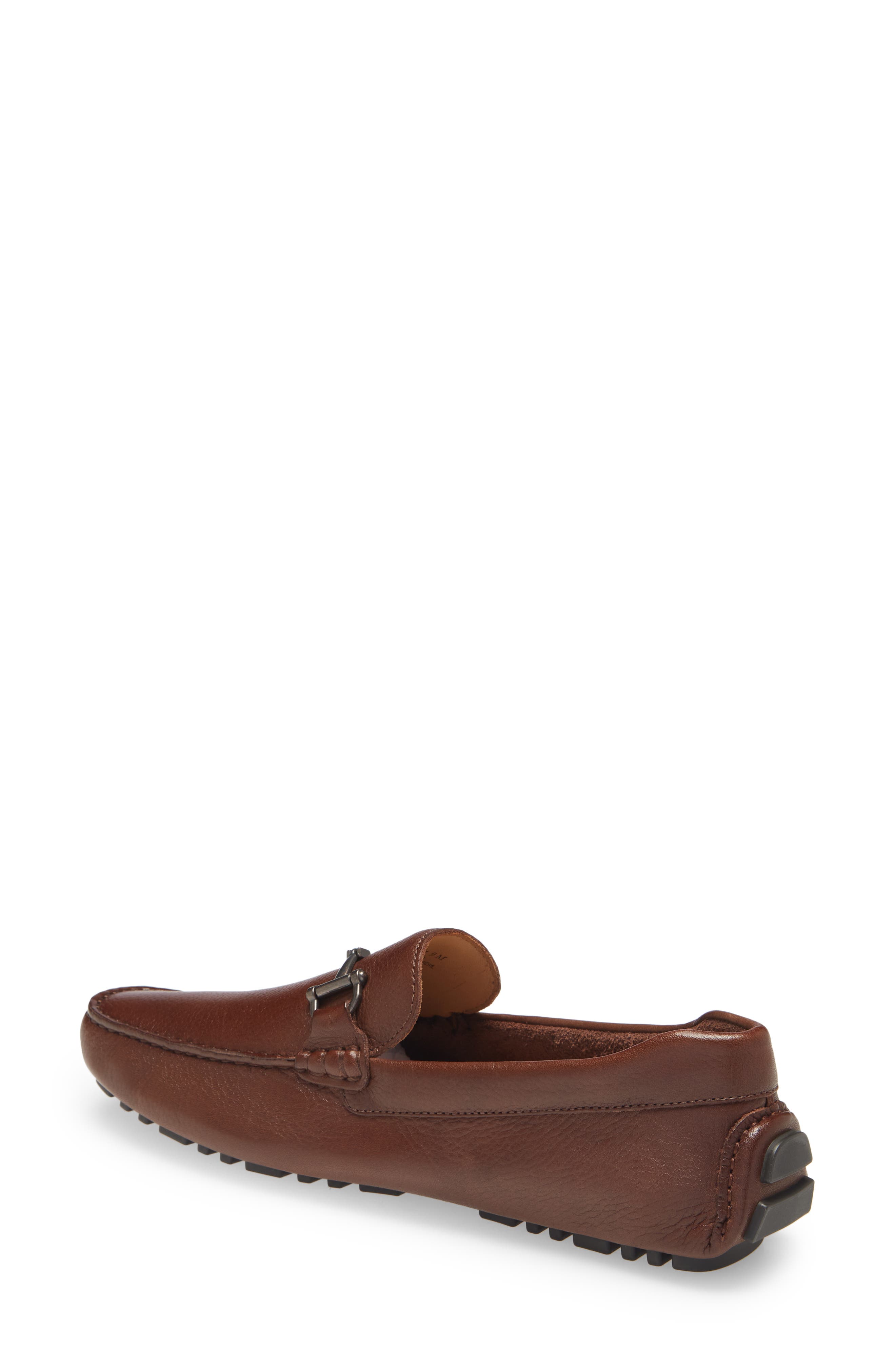 Nordstrom Bryce Bit Driving Shoe, Alternate, color, Brown Leather