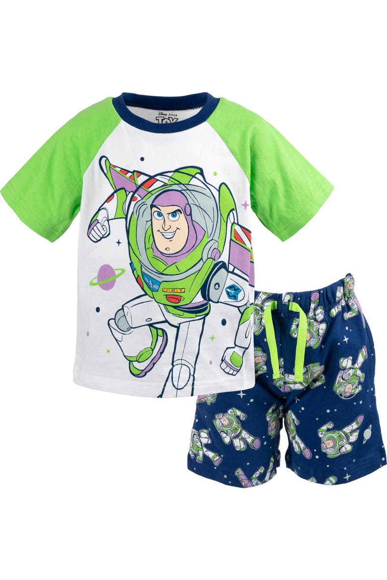 Toy Story 2-Piece T-Shirt and Shorts Set, Alternate, color, Buzz Lightyear Navy