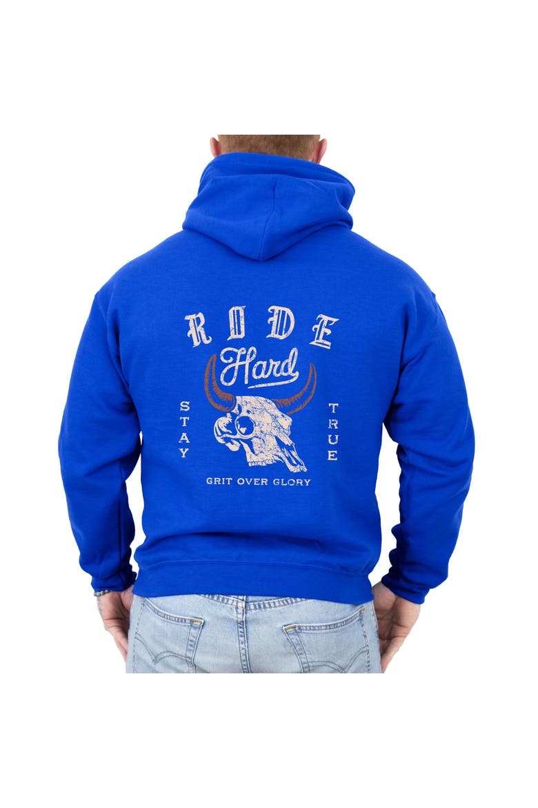 Ride Hard Stay True Hoodie, Alternate, color, Royal