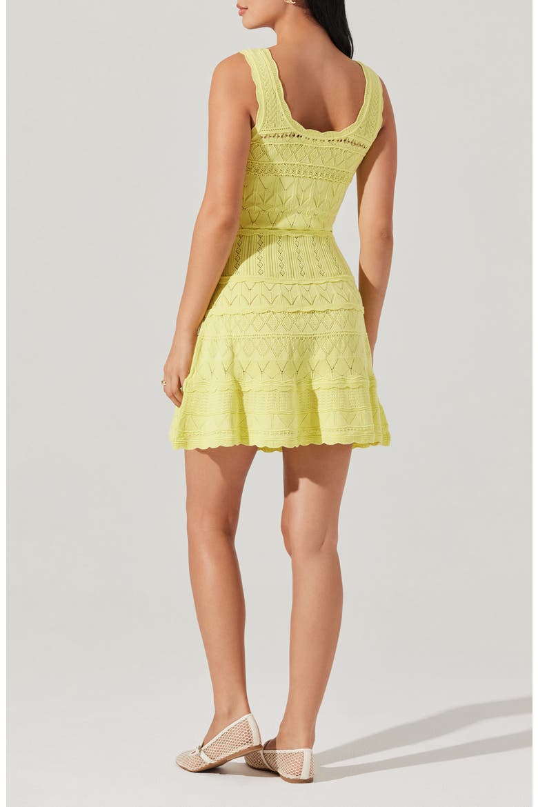 Shereena Knit Minidress, Alternate, color, YELLOW