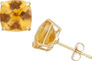 FZN 10K Gold Solitaire Stud Earrings