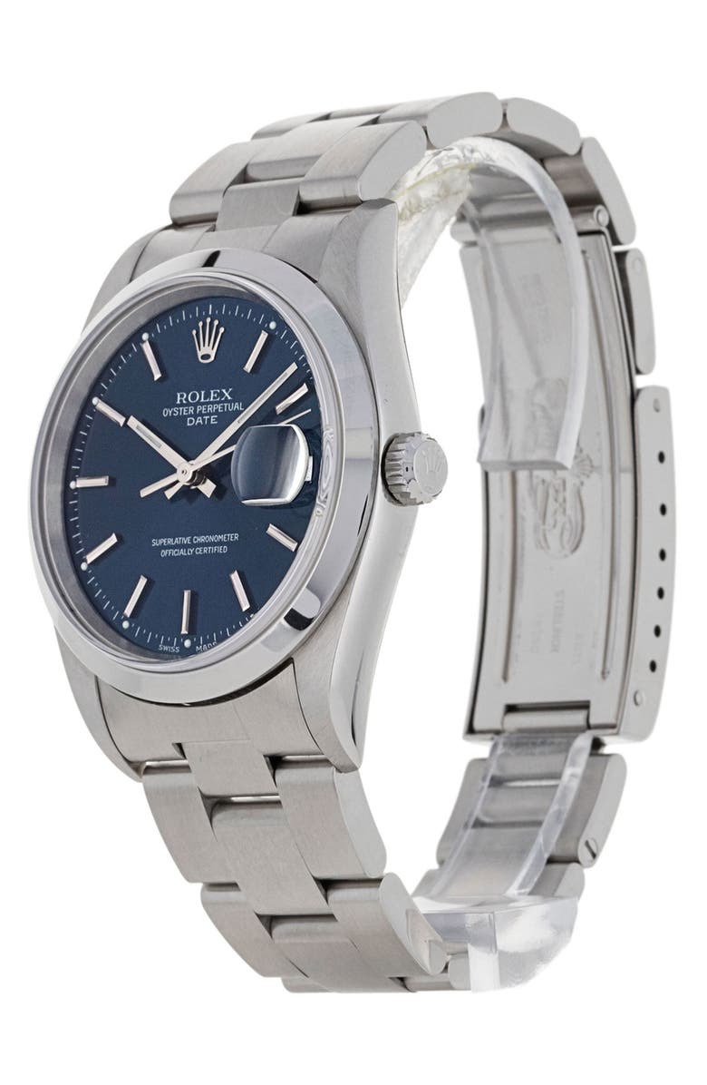 Watchfinder & Co. Rolex Preowned 2000 Oyster Perpetual Date Bracelet Watch, 34mm, Alternate, color,