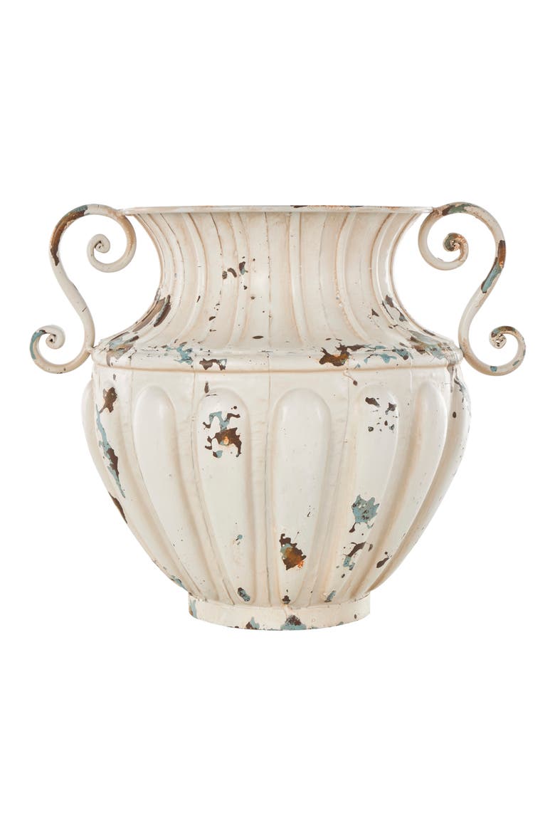 Flecked Metal Vase, Alternate, color, CREAM