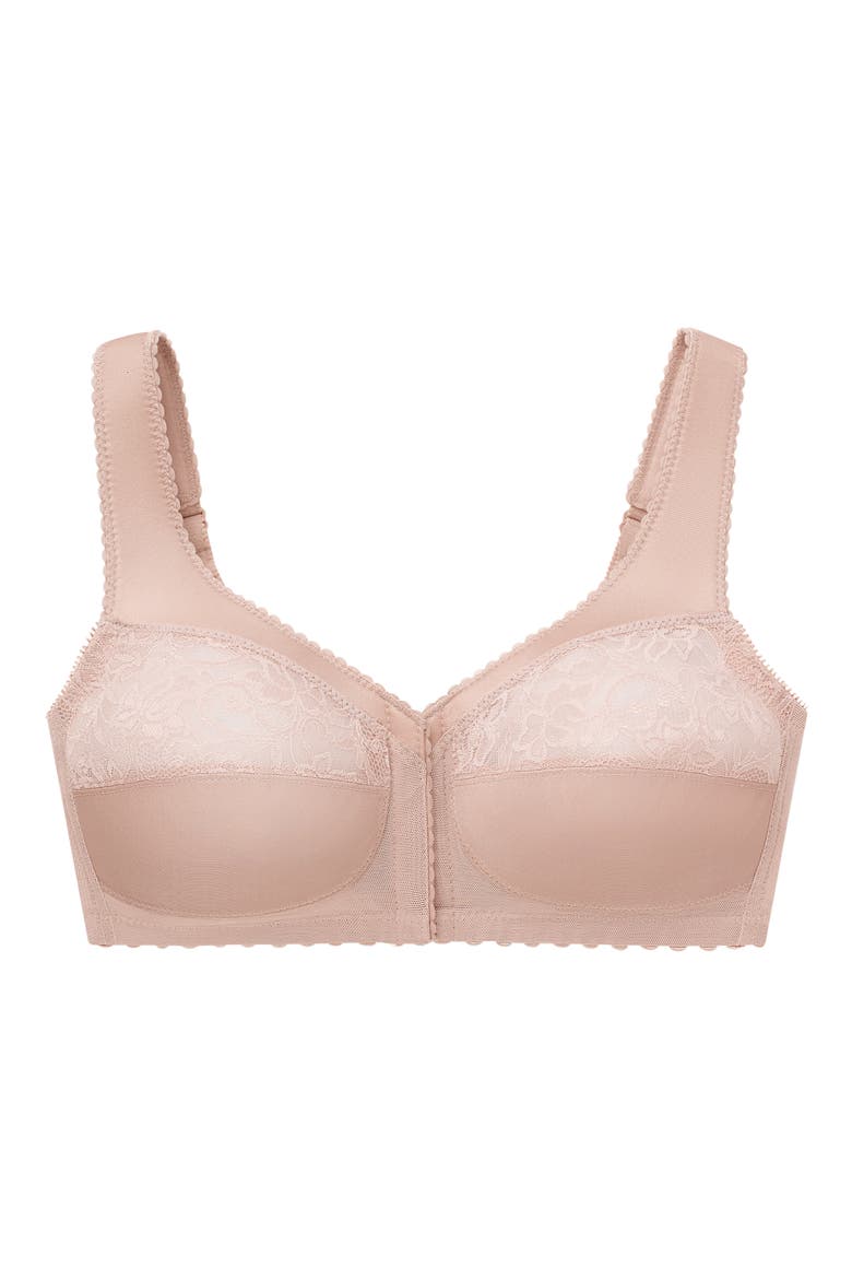 MagicLift® Front Close Support Bra, Alternate, color, BEIGE