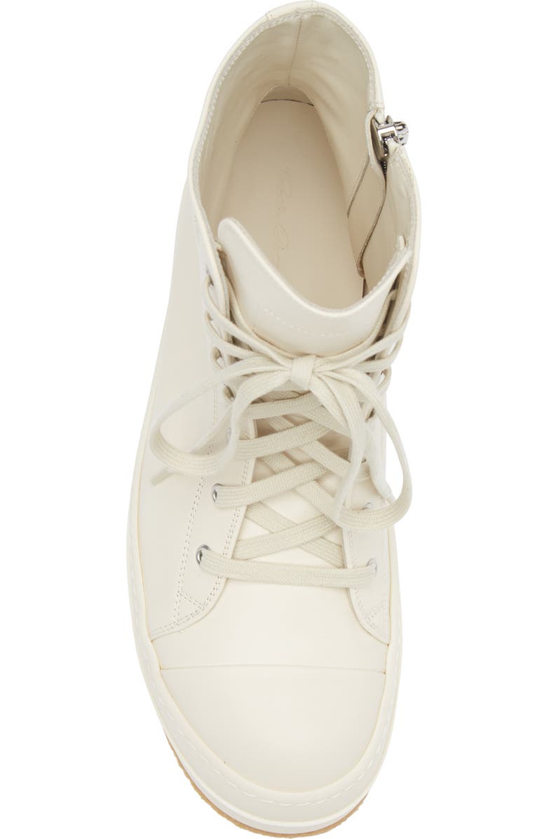 Rick Owens Creep High Top Sneaker, Alternate, color, Milk/ Milk/ Milk