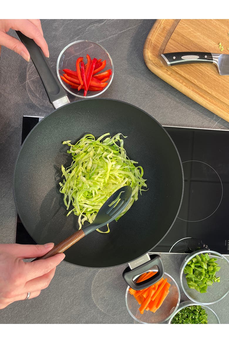 Classic 11 Inch Nonstick Stir Fry Pan, Alternate, color, Black