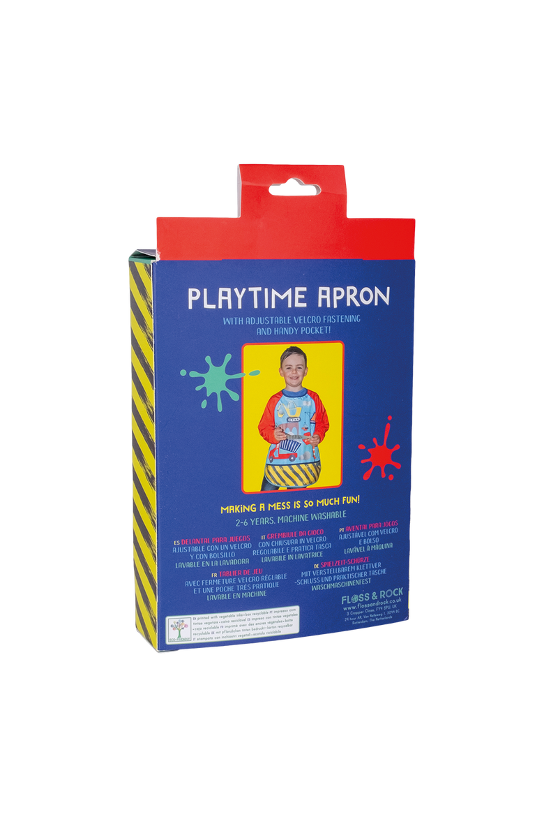 Apron with Sleeves, Alternate, color, Construction