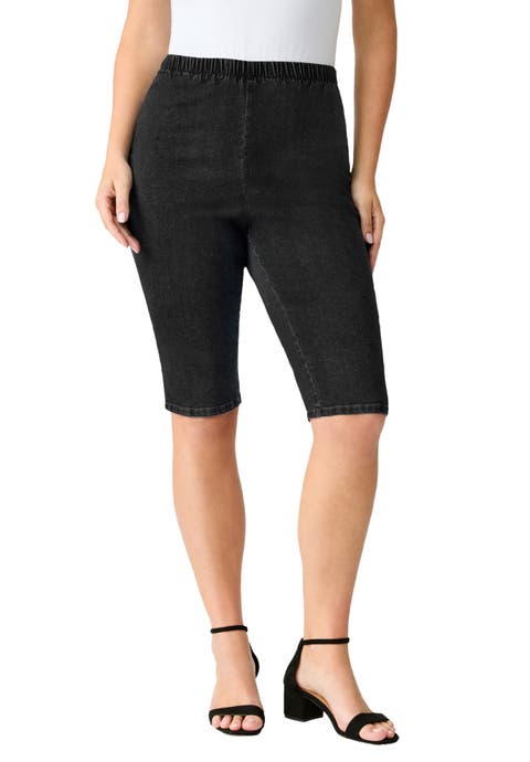Plus Size Comfort Stretch Bermuda Jean Short (Plus)