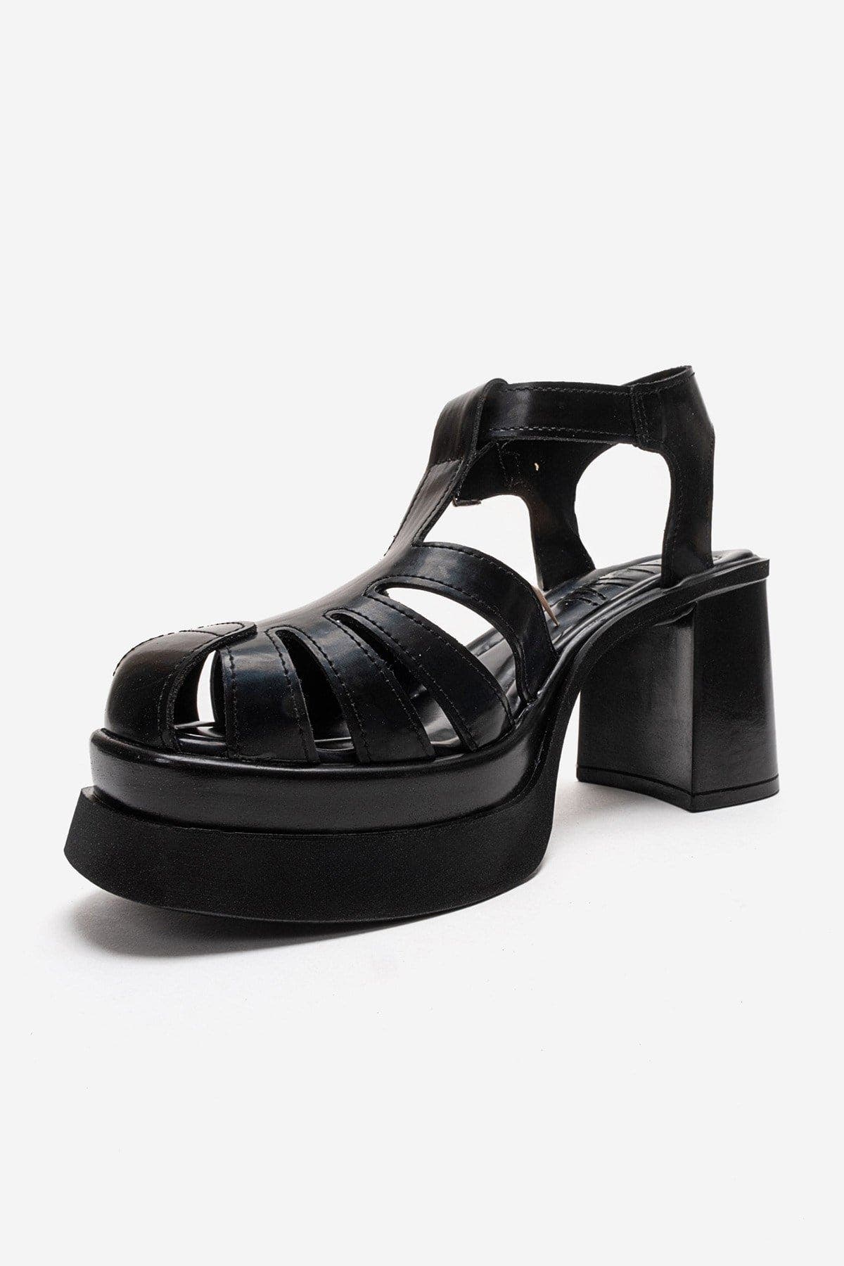 Prologue Shoes Rovena Platform Block Heel Sandal, Alternate, color, Black