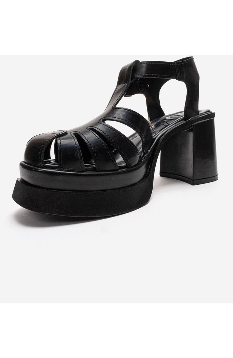 Prologue Shoes Rovena Platform Block Heel Sandal, Alternate, color, Black