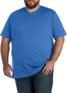 Harbor Bay by DXL Big & Tall Slub Knit V-Neck T-Shirt