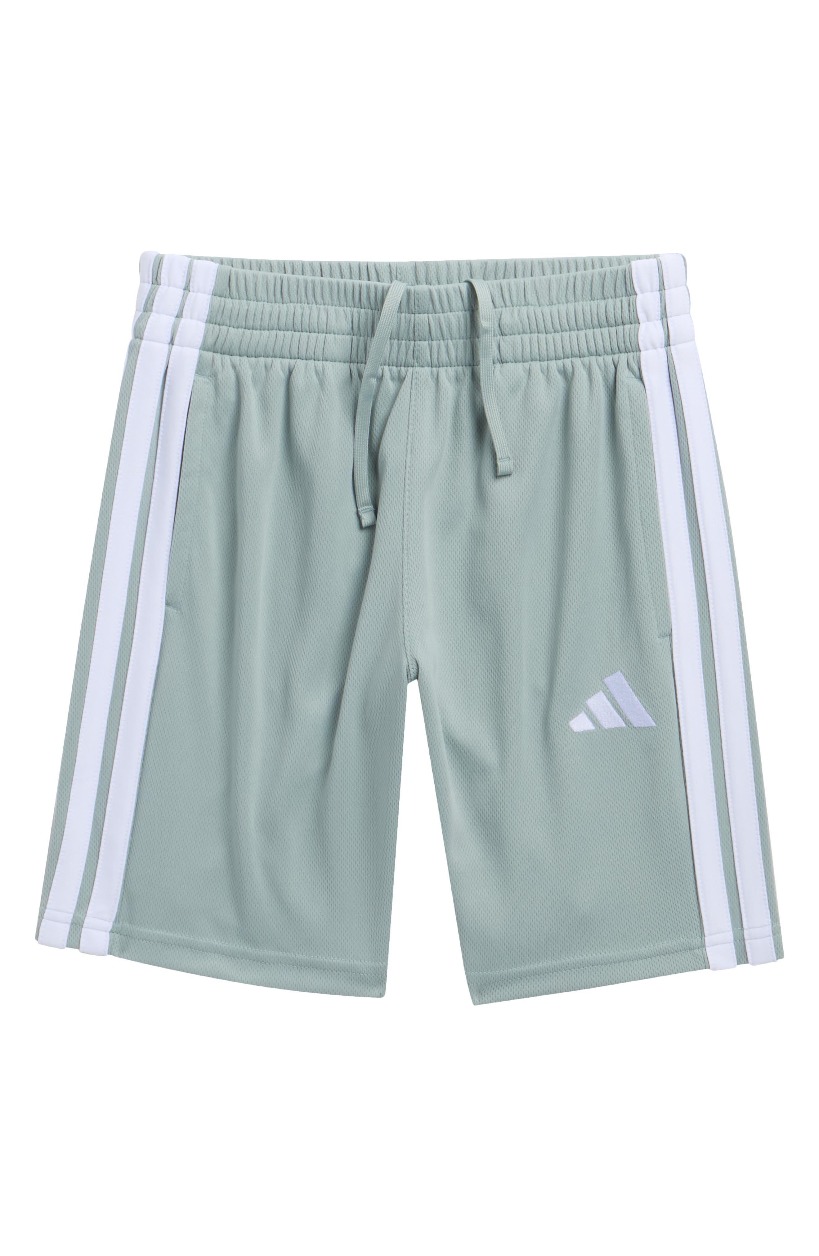adidas Kids' 3-Stripes Mesh Shorts