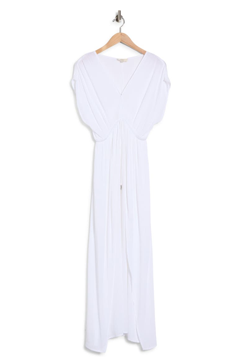 Gauze Cover-Up Maxi Dress, Alternate, color, WHITE