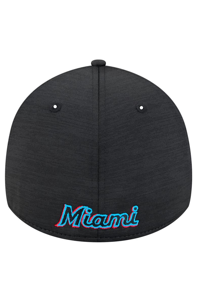 New Era Men's New Era Black Miami Marlins Tech 39THIRTY Flex Hat, Alternate, color, Black
