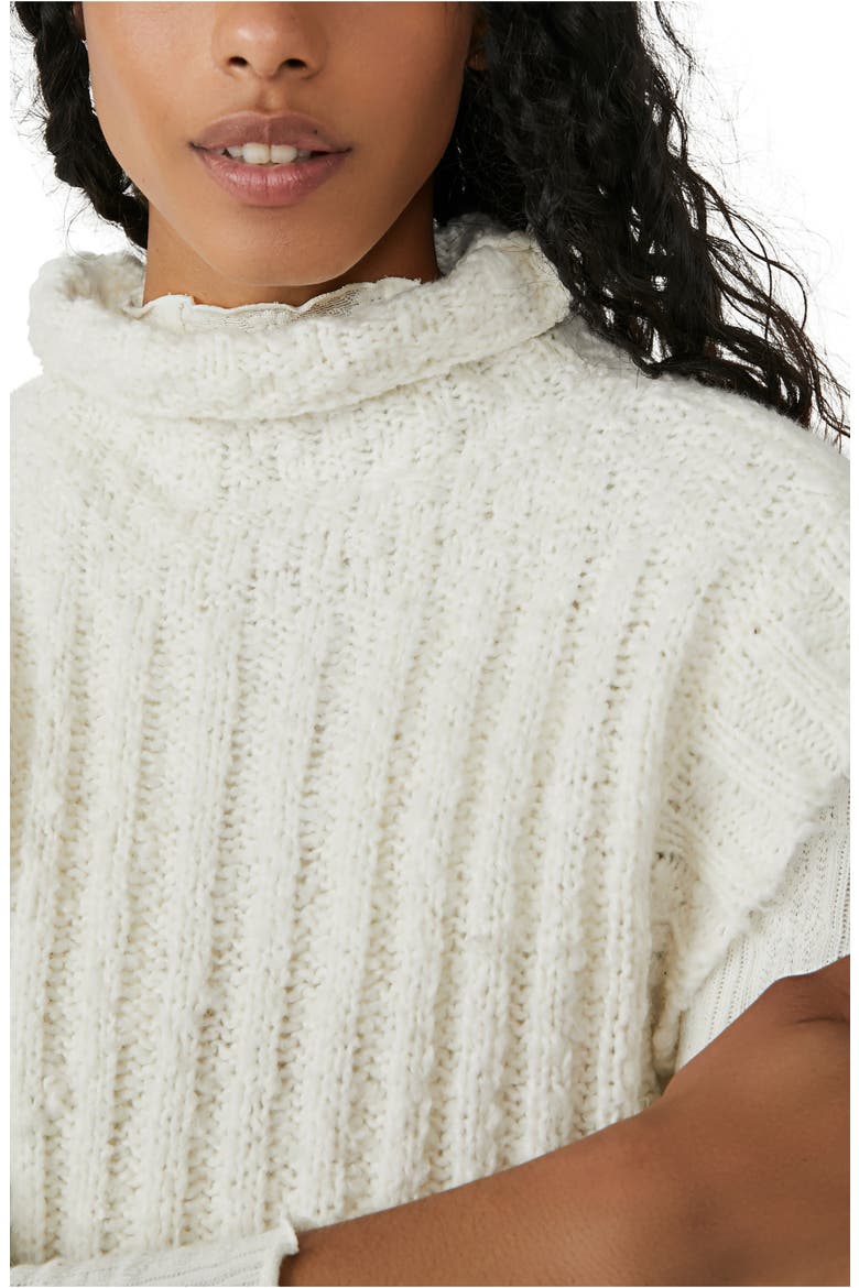 Wilder Turtleneck Sweater Vest, Alternate, color, IVORY