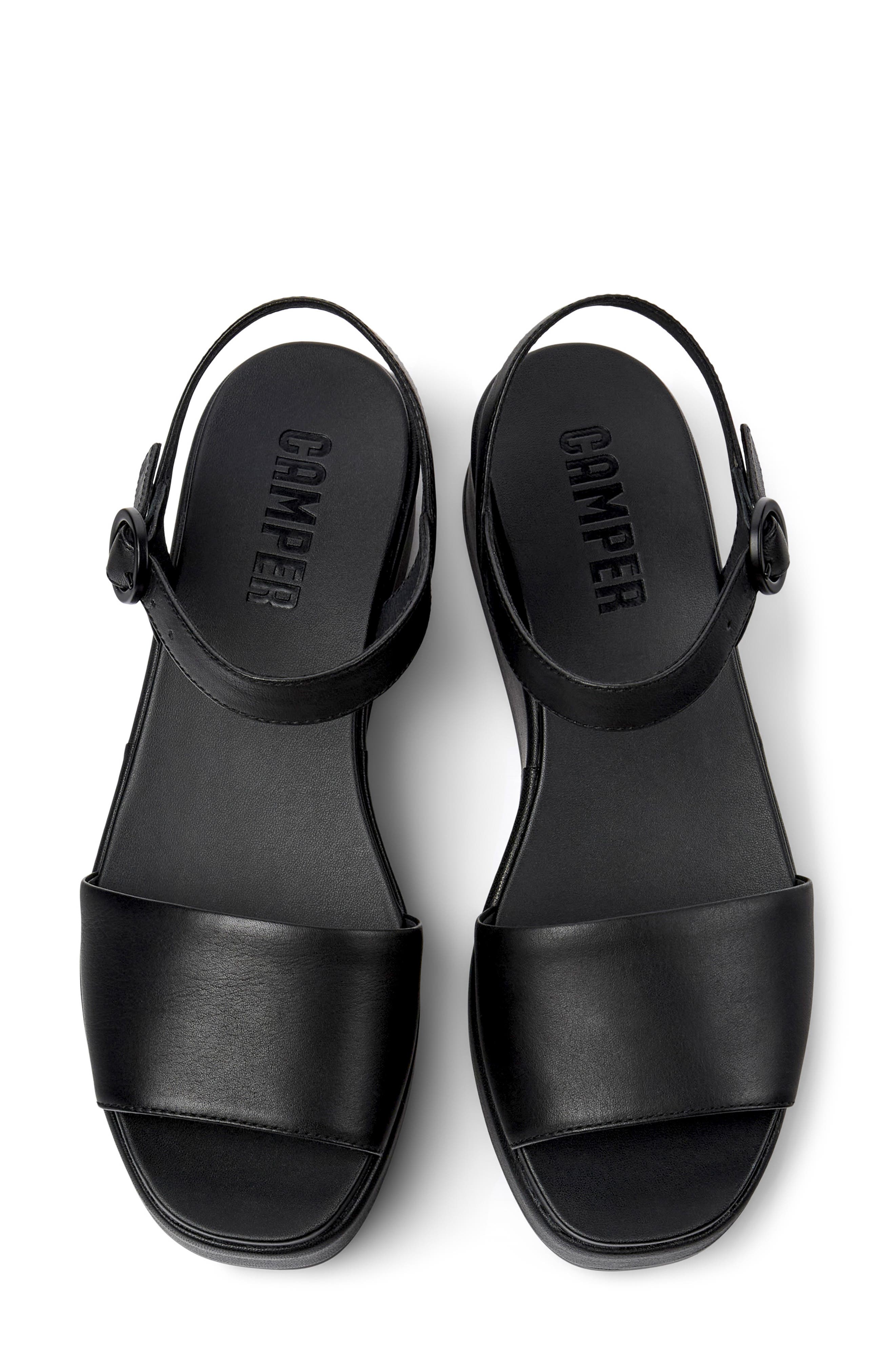 Camper Misia Platform Sandal, Alternate, color, Black