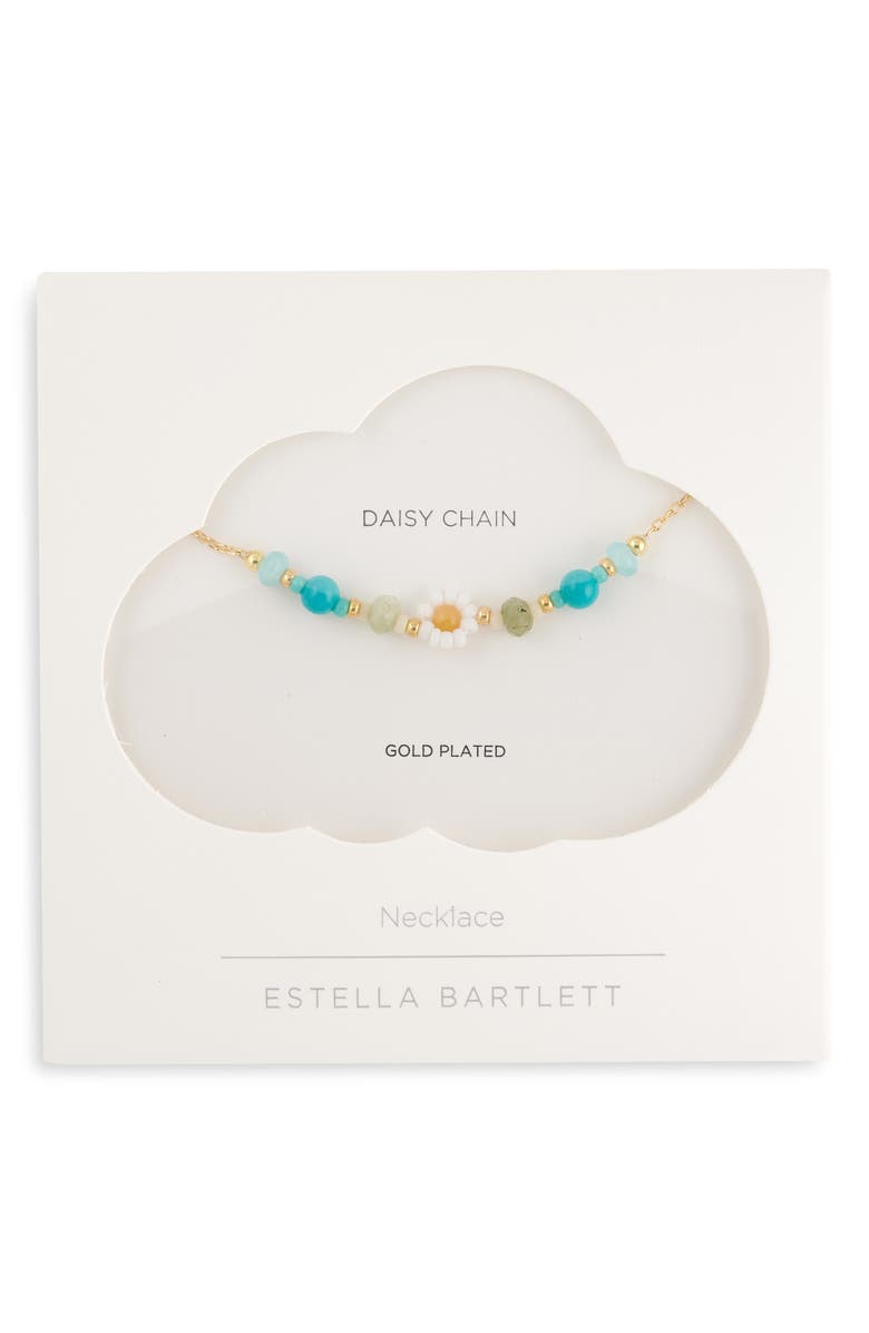 Estella Bartlett Daisy Chain Necklace, Alternate, color, Gold