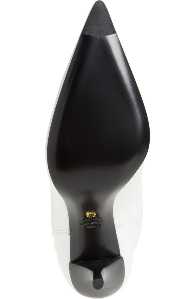 Stuart Weitzman Outwest Knee High Pointed Toe Boot, Alternate, color, White.