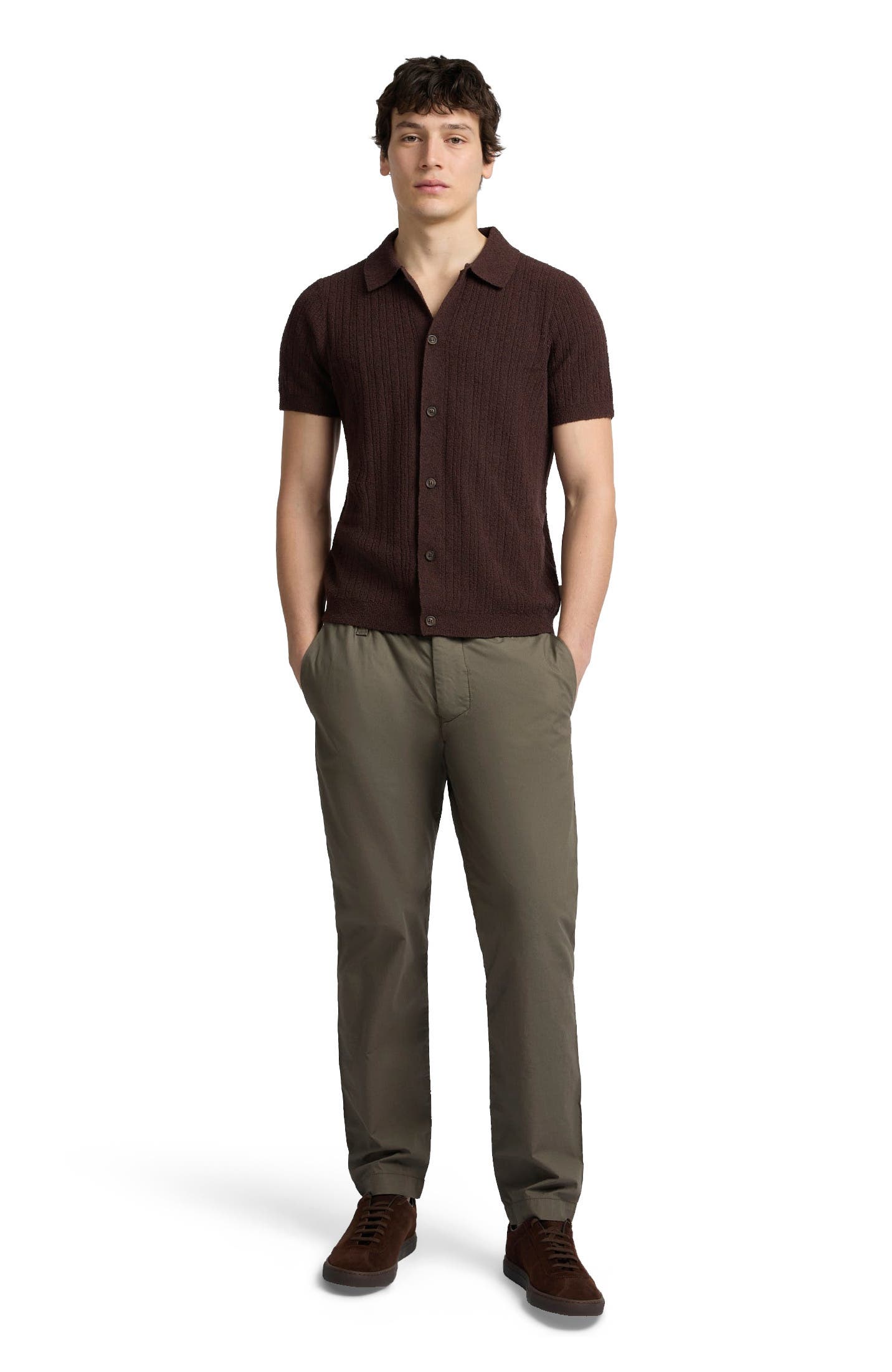 Boucle Rib Button Up Shirt - image 3