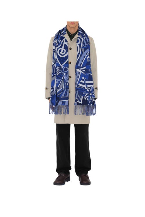 BURBERRY BURBERRY CAROUSEL EKD CASHMERE SCARF