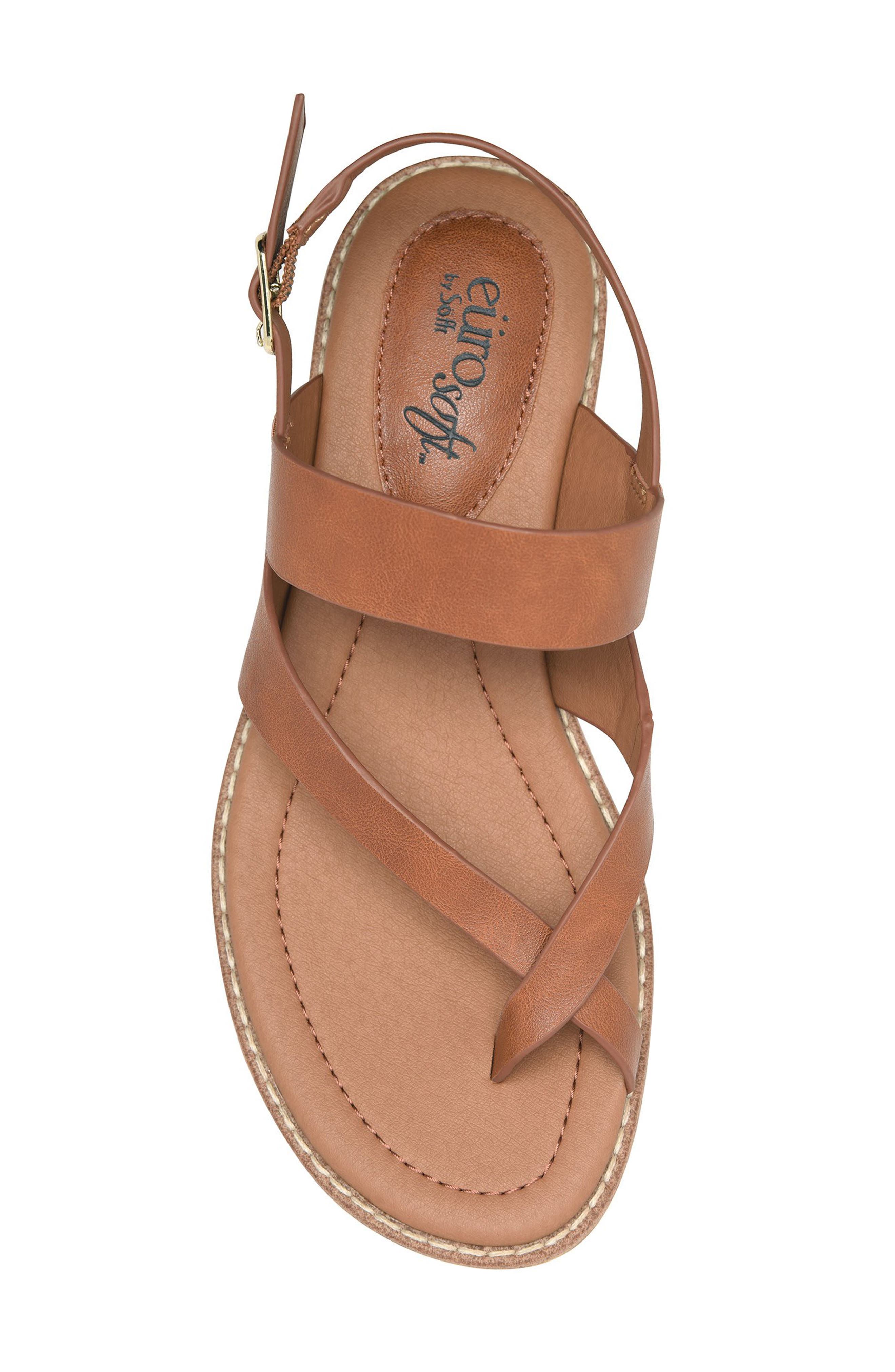Nessie Toe Loop Slingback Sandal, Alternate, color, COGNAC