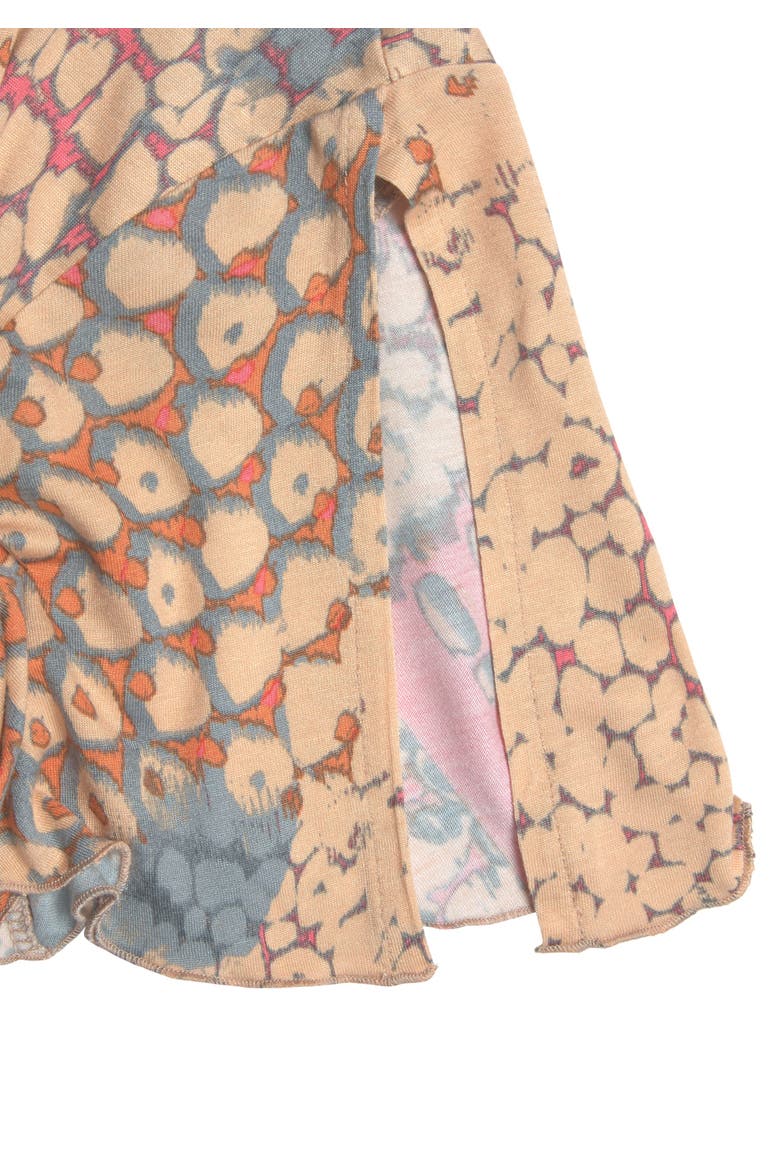 Printed Side Slit Maxi Dress, Alternate, color, Orange Multi