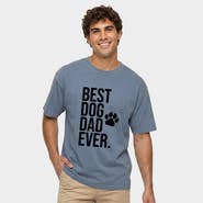 Simply Sage Market Best Dog Dad Ever Paw Garment Dyed T-Shirt