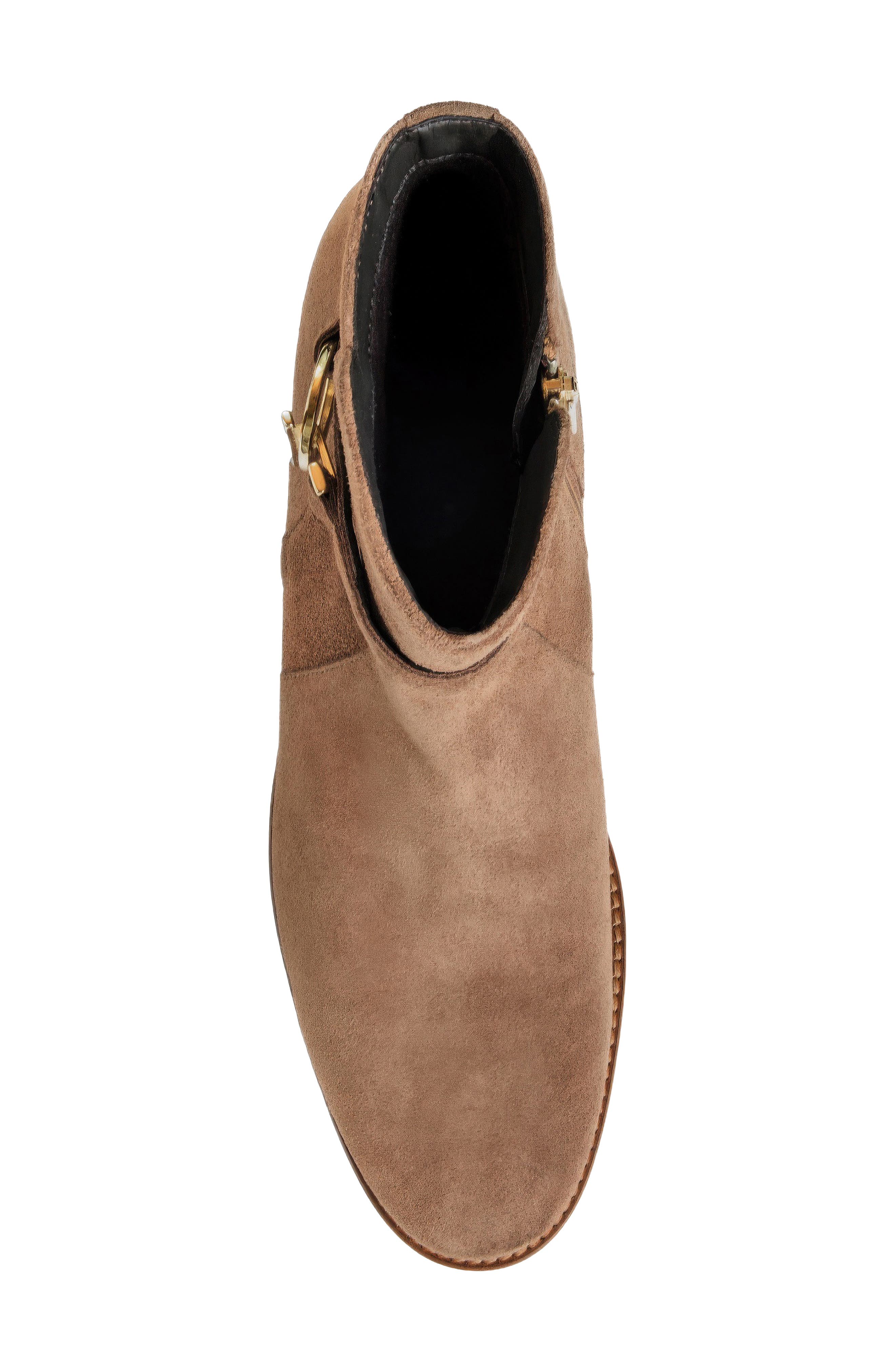 Silla Waterproof Bootie, Alternate, color, CARAMEL SUEDE